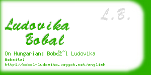 ludovika bobal business card
